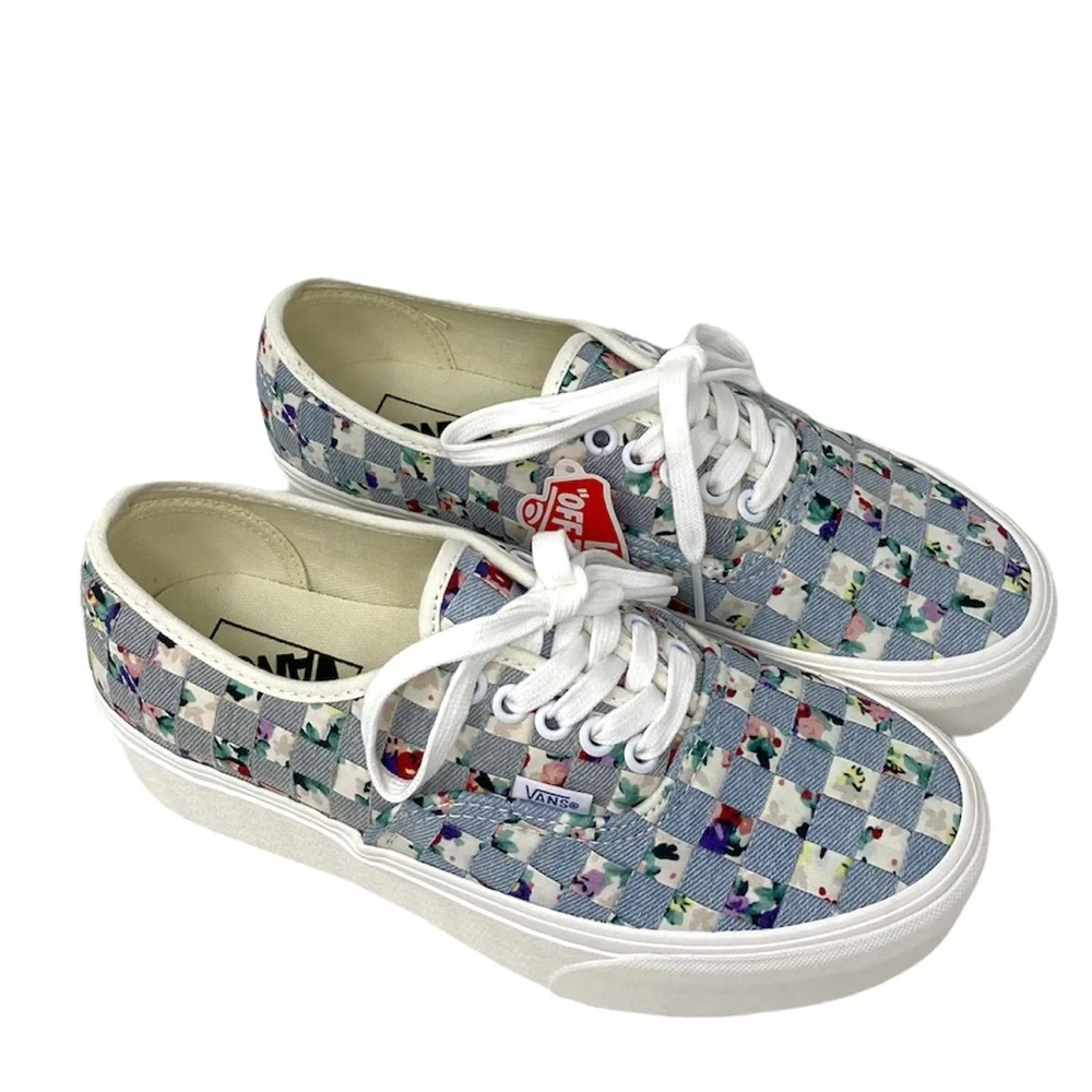 💖MEGA SALE💖VANS Authentic Stacker Woven Floral Women’s Platform VN0A5KXXAZA